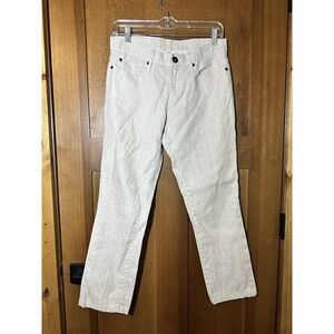 Abito Linen Jeans Womens 28 Beige Linen Blend Straight Leg Pants Casual